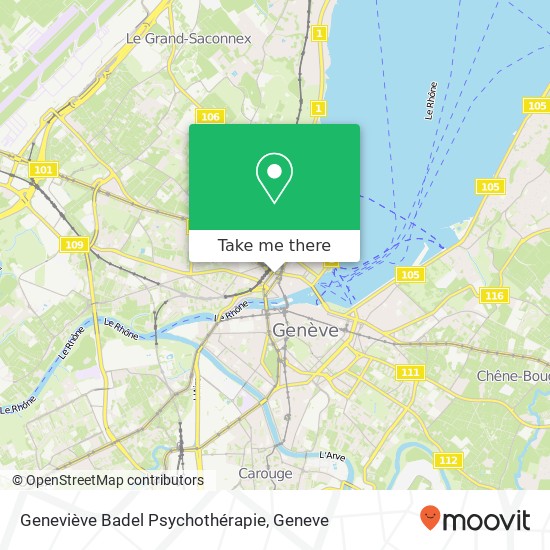 Geneviève Badel Psychothérapie map