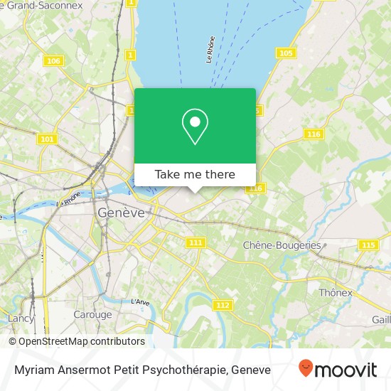 Myriam Ansermot Petit Psychothérapie map