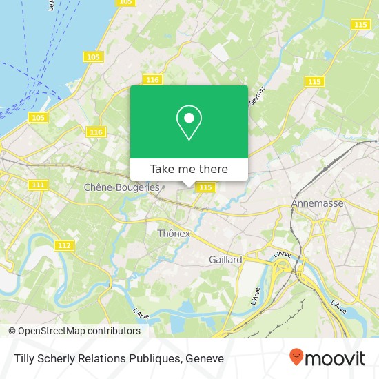 Tilly Scherly Relations Publiques map