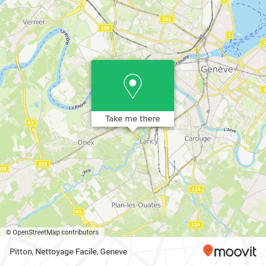 Pitton, Nettoyage Facile map