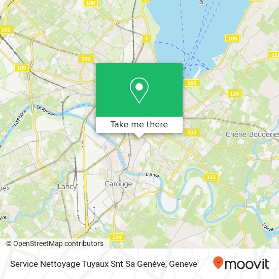 Service Nettoyage Tuyaux Snt Sa Genève Karte