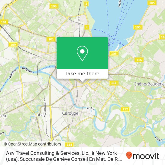Asv Travel Consulting & Services, Llc., à New York (usa), Succursale De Genève Conseil En Mat. De R Karte