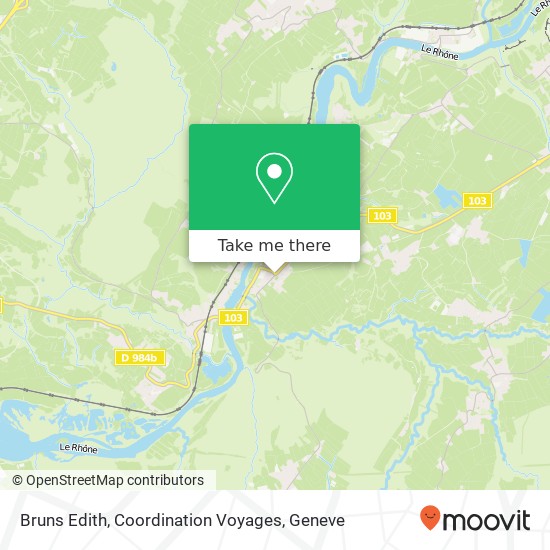 Bruns Edith, Coordination Voyages map