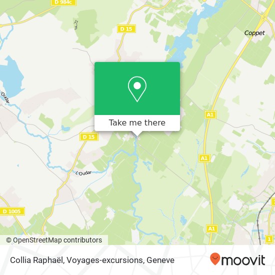Collia Raphaël, Voyages-excursions map