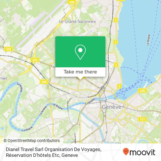 Dianel Travel Sarl Organisation De Voyages, Réservation D'hôtels Etc map