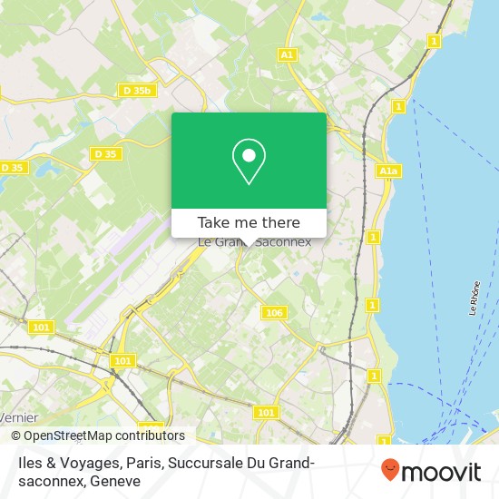 Iles & Voyages, Paris, Succursale Du Grand-saconnex map
