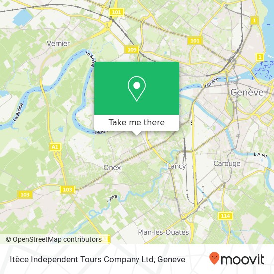 Itèce Independent Tours Company Ltd map