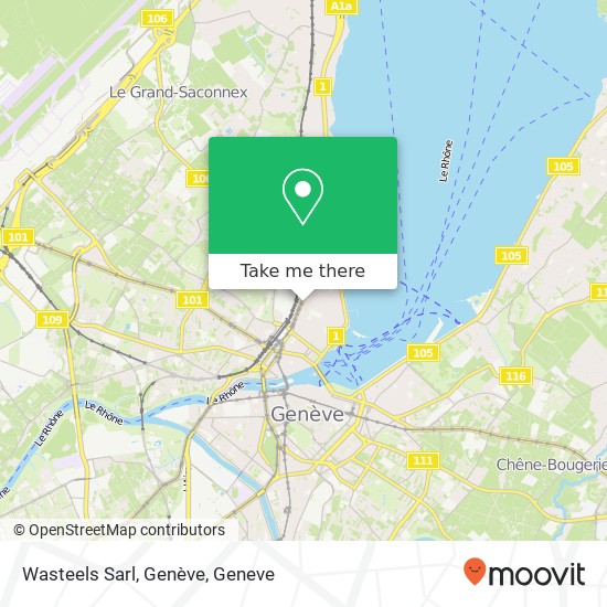 Wasteels Sarl, Genève Karte