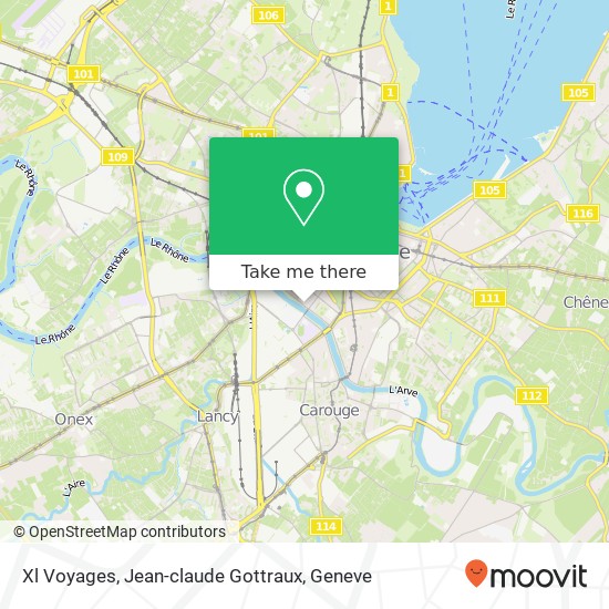 Xl Voyages, Jean-claude Gottraux map