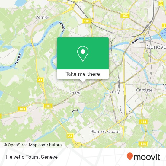 Helvetic Tours map