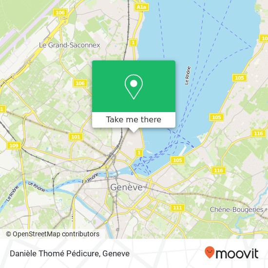Danièle Thomé Pédicure map