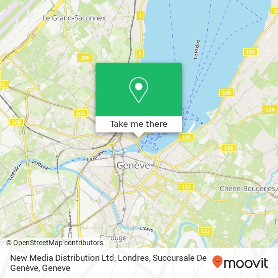 New Media Distribution Ltd, Londres, Succursale De Genève map