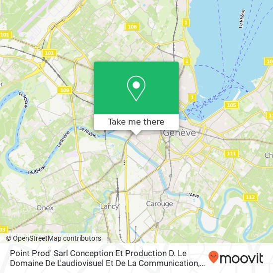 Point Prod' Sarl Conception Et Production D. Le Domaine De L'audiovisuel Et De La Communication map