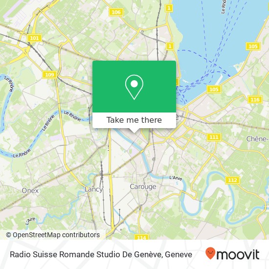 Radio Suisse Romande Studio De Genève Karte