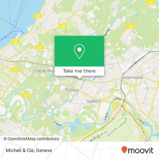 Micheli & Cie map