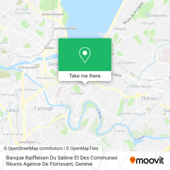 Banque Raiffeisen Du Salève Et Des Communes Rèunis Agence De Florissant map
