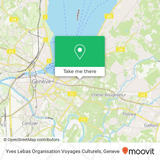 Yves Lebas Organisation Voyages Culturels Karte
