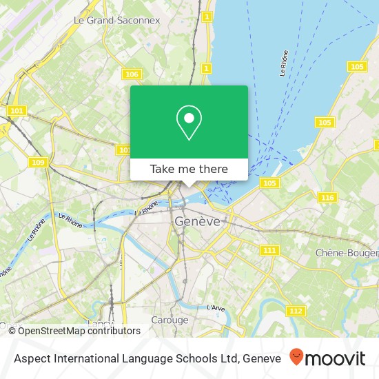 Aspect International Language Schools Ltd map