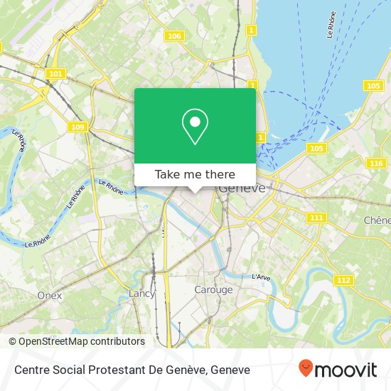 Centre Social Protestant De Genève map