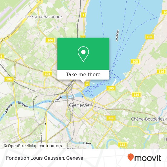 Fondation Louis Gaussen map