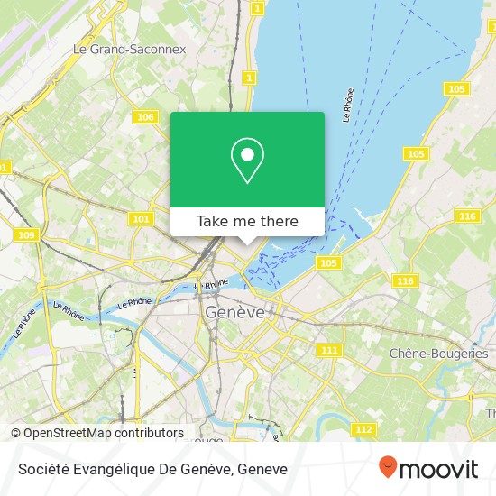 Société Evangélique De Genève map