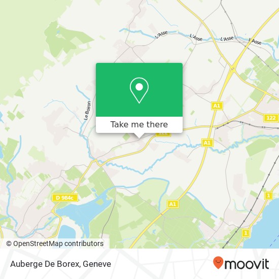 Auberge De Borex Karte