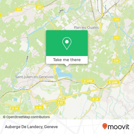 Auberge De Landecy map