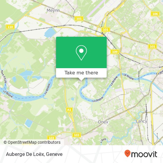 Auberge De Loëx map