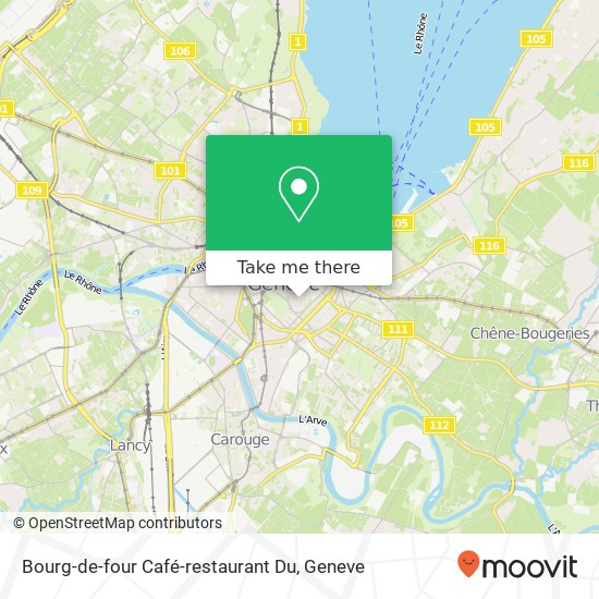 Bourg-de-four Café-restaurant Du map