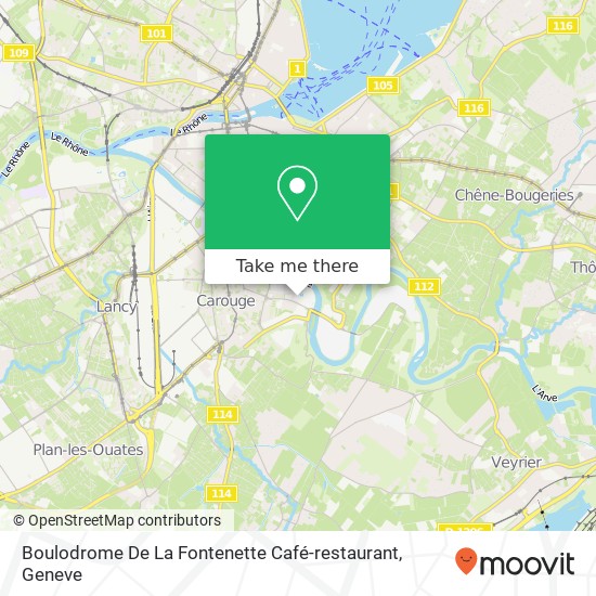 Boulodrome De La Fontenette Café-restaurant map