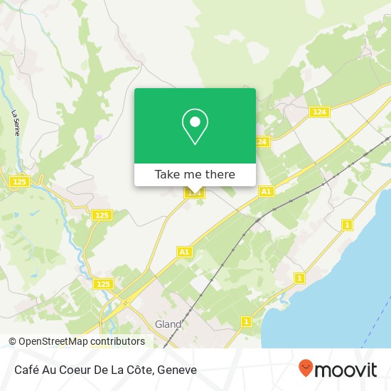 Café Au Coeur De La Côte map