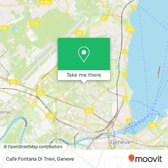 Café Fontana Di Trevi map