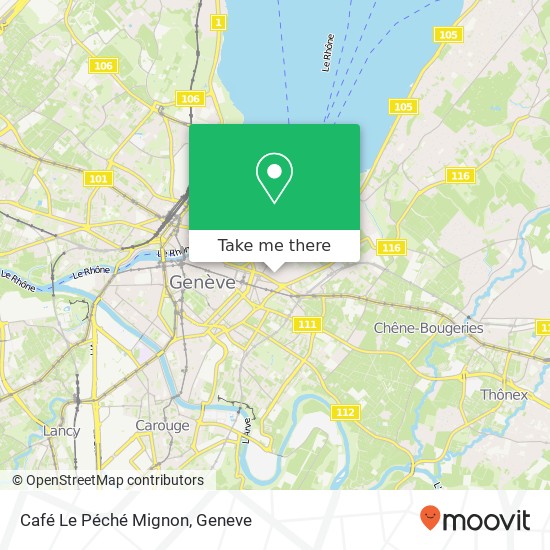 Café Le Péché Mignon map
