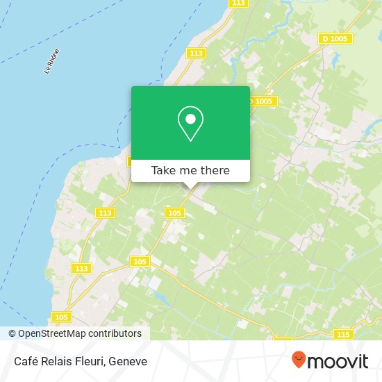 Café Relais Fleuri map
