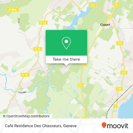 Café Residence Des Chasseurs map