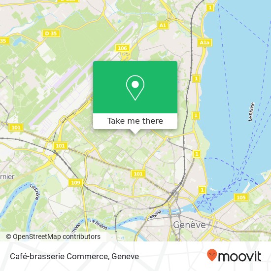 Café-brasserie Commerce map