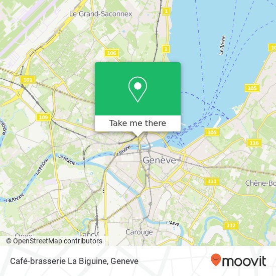 Café-brasserie La Biguine map