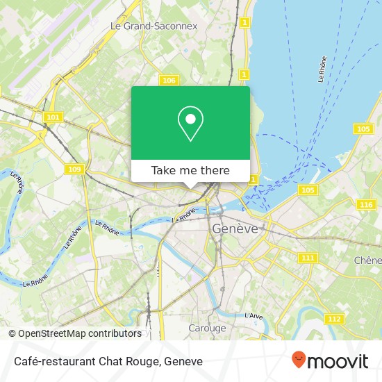 Café-restaurant Chat Rouge map