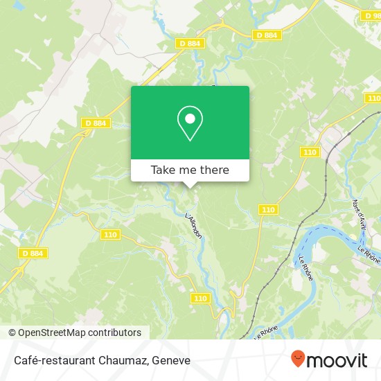 Café-restaurant Chaumaz map