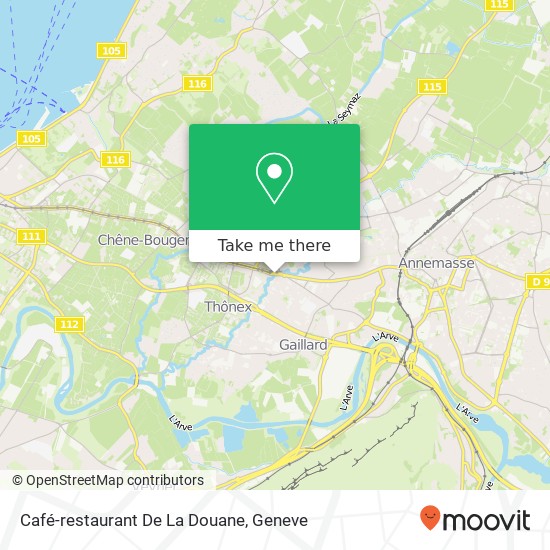 Café-restaurant De La Douane map