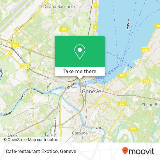 Café-restaurant Exotico map