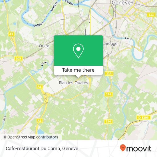 Café-restaurant Du Camp map