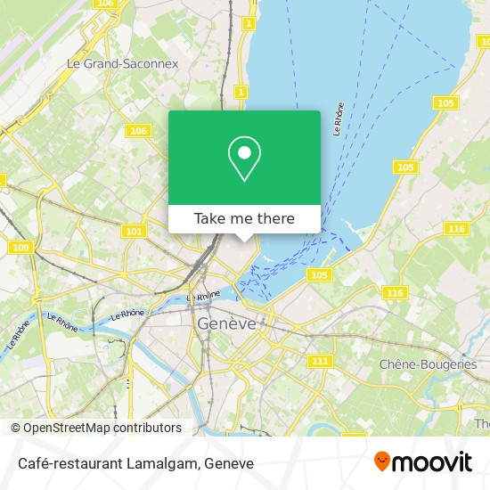 Café-restaurant Lamalgam Karte
