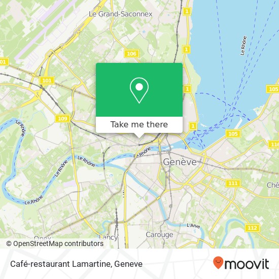 Café-restaurant Lamartine map
