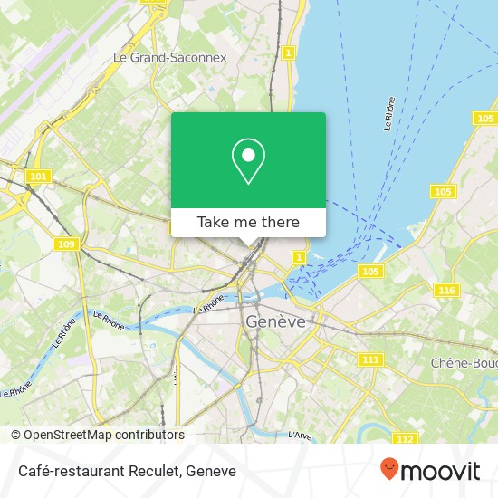 Café-restaurant Reculet map