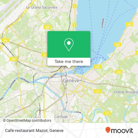 Café-restaurant Mazot map