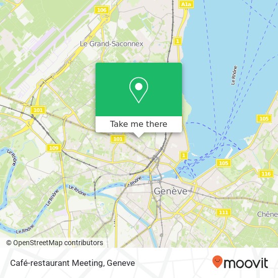 Café-restaurant Meeting Karte