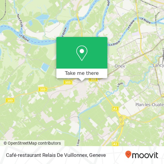 Café-restaurant Relais De Vuillonnex map