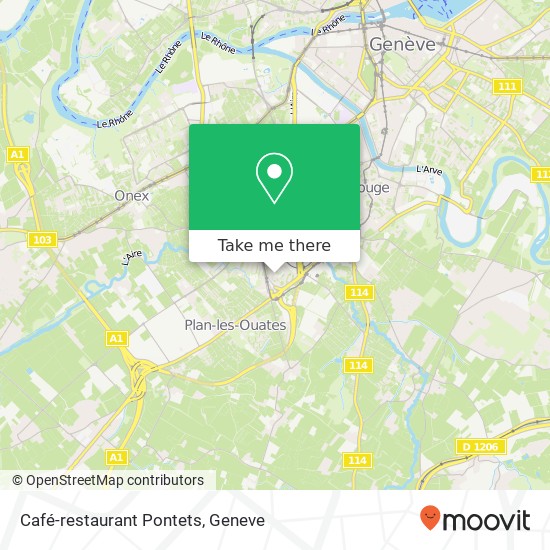 Café-restaurant Pontets map