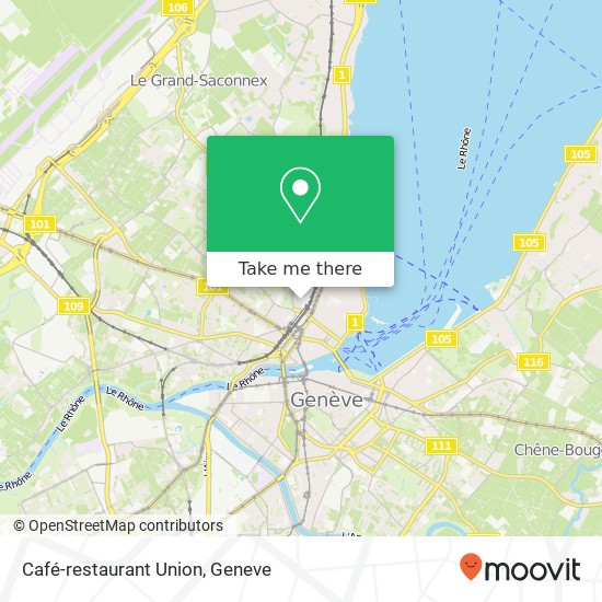 Café-restaurant Union map